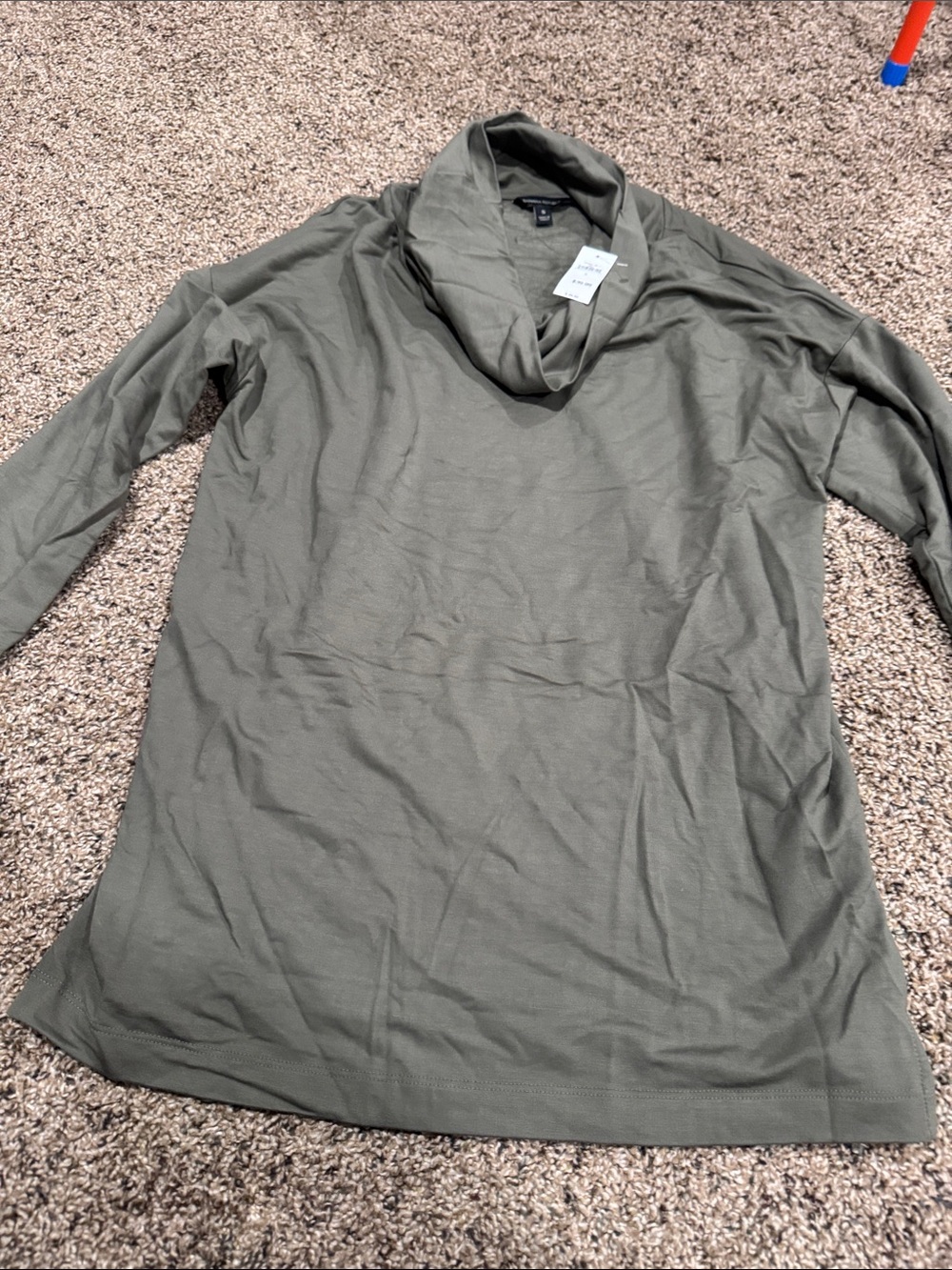 Banana Republic Olive Cowl Neck Pullover